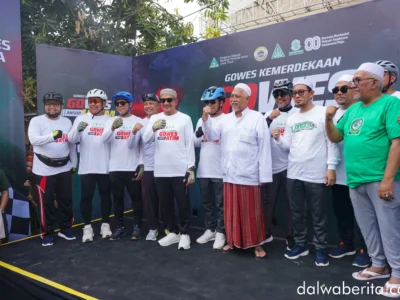 Abuya Zein & Habib Segaf Ikut Pimpin Gowes Kemerdekaan Jatim, PW Ansor Harap Jadi Pemersatu Umat