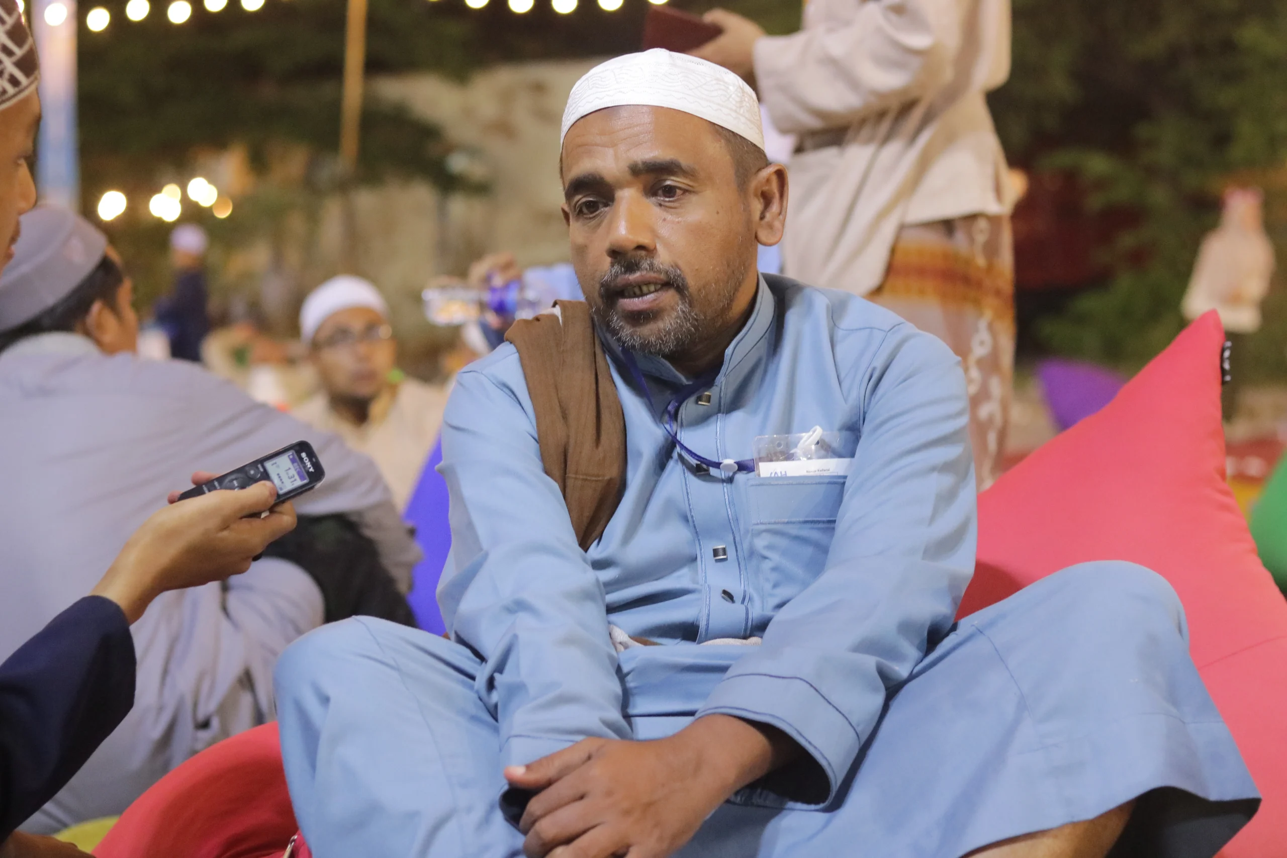 Muhammad Muthohar peserta Multaqo saat diwawancarai