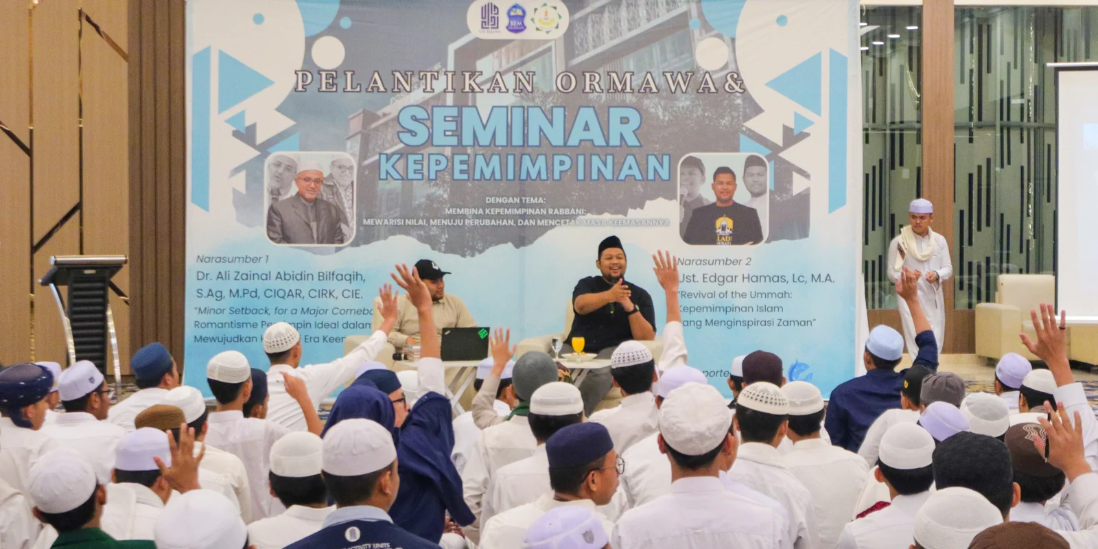 Seminar Kepemimpinan: Edgar Hamas Harap Santri Dalwa Jadi Penopang Kebangkitan Islam